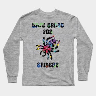 Trippy Flowers Safe Space for Spiders Long Sleeve T-Shirt